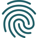 Icône empreinte digitale symbolisant la passion, illustrant la dévotion pour le métier et le partage de créations artisanales de qualité.