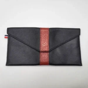 Pochettes et Sac à main en cuir de luxe upcyclé et fait main par Maison Alibert maroquinerie artisanale.